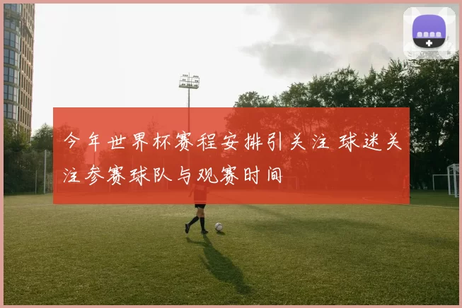 今年世界杯赛程安排引关注 球迷关注参赛球队与观赛时间
